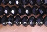 CRB3180 15.5 inches 2.5*4mm faceted rondelle tiny black spinel beads