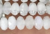 CRB3210 15.5 inches 3.5*6mm faceted rondelle white moonstone beads