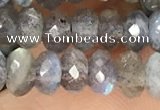 CRB3212 15.5 inches 3.5*6mm faceted rondelle labradorite beads