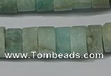 CRB324 15.5 inches 8*12mm tyre matte amazonite gemstone beads