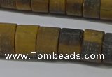 CRB326 15.5 inches 8*12mm tyre matte yellow tiger eye beads