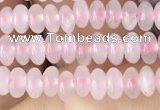 CRB4000 15.5 inches 2.5*4.5mm rondelle rose quartz beads wholesale