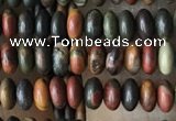 CRB4013 15.5 inches 2.5*4.5mm rondelle picasso jasper beads wholesale