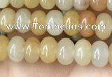 CRB4038 15.5 inches 4*6mm rondelle yellow jade beads wholesale