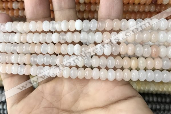 CRB4039 15.5 inches 4*6mm rondelle pink aventurine beads wholesale