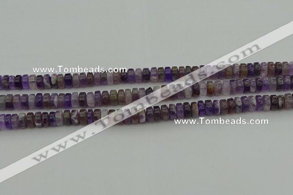 CRB404 15.5 inches 5*8mm rondelle amethyst gemstone beads