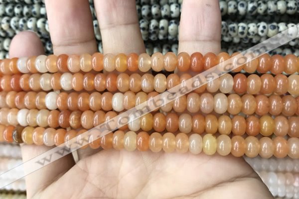 CRB4040 15.5 inches 4*6mm rondelle red aventurine beads wholesale