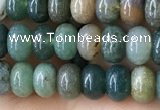 CRB4043 15.5 inches 4*6mm rondelle Indian Agate beads wholesale