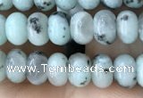 CRB4048 15.5 inches 4*6mm rondelle sesame jasper beads wholesale