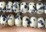 CRB4049 15.5 inches 4*6mm rondelle dalmatian jasper beads wholesale