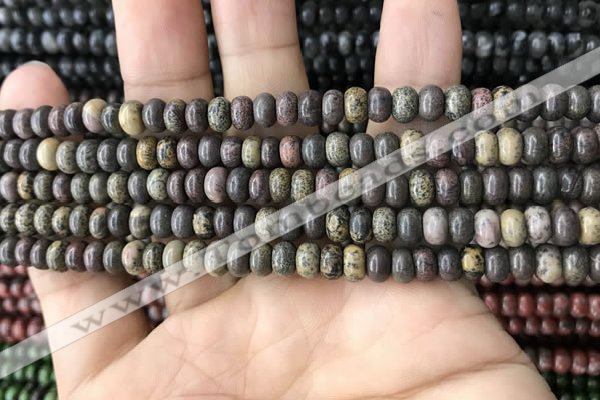 CRB4054 15.5 inches 4*6mm rondelle artistic jasper beads wholesale