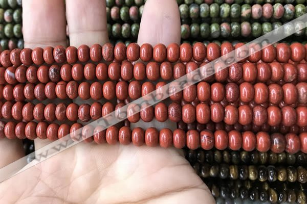 CRB4056 15.5 inches 4*6mm rondelle red jasper beads wholesale