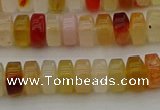 CRB413 15.5 inches 5*8mm rondelle yellow agate beads wholesale