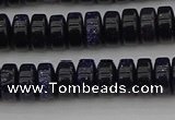 CRB420 15.5 inches 5*8mm rondelle blue goldstone beads wholesale