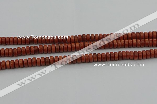 CRB421 15.5 inches 5*8mm rondelle goldstone beads wholesale