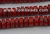 CRB438 15.5 inches 5*8mm rondelle red jasper beads wholesale