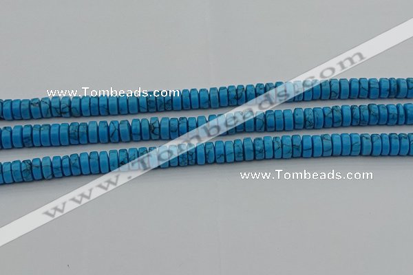 CRB440 15.5 inches 5*8mm rondelle turquoise beads wholesale