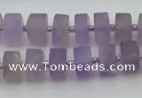 CRB457 15.5 inche 6*10mm tyre matte amethyst gemstone beads