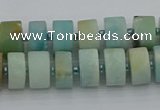 CRB470 15.5 inche 8*12mm tyre matte amazonite gemstone beads