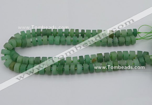 CRB472 15.5 inches 5*8mm tyre green aventurine beads wholesale