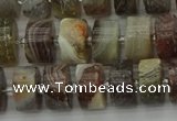 CRB488 15.5 inches 6*10mm tyre matte botswana agate beads wholesale