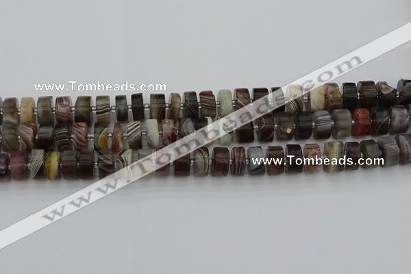 CRB495 15.5 inches 6*12mm tyre botswana agate beads wholesale