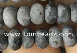 CRB5026 15.5 inches 4*6mm rondelle matte labradorite beads wholesale