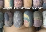 CRB5062 15.5 inches 5*8mm rondelle matte picasso jasper beads