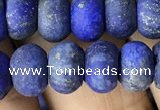 CRB5075 15.5 inches 5*8mm rondelle matte lapis lazuli beads wholesale