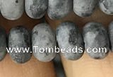 CRB5076 15.5 inches 5*8mm rondelle matte labradorite beads wholesale