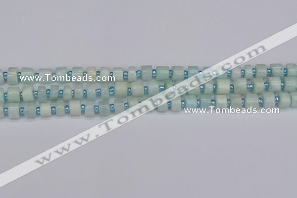 CRB530 15.5 inches 5*8mm tyre Chinese amazonite beads wholesale