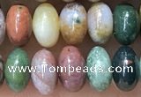 CRB5306 15.5 inches 4*6mm rondelle Indian agate beads wholesale