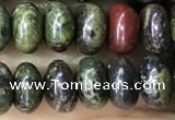 CRB5309 15.5 inches 4*6mm rondelle dragon blood jasper beads