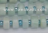 CRB531 15.5 inches 6*10mm tyre Chinese amazonite beads wholesale