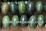 CRB5311 15.5 inches 4*6mm rondelle bronze green stone beads