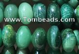 CRB5313 15.5 inches 4*6mm rondelle green jasper beads