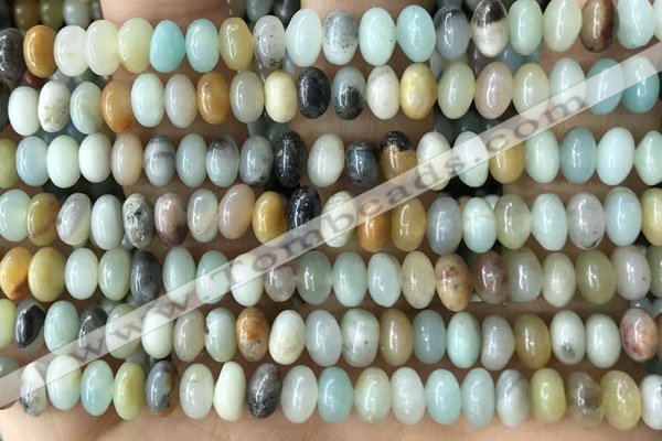 CRB5315 15.5 inches 4*6mm rondelle amazonite beads wholesale