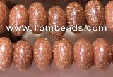 CRB5316 15.5 inches 4*6mm rondelle goldstone beads wholesale