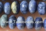 CRB5318 15.5 inches 4*6mm rondelle dumortierite beads wholesale