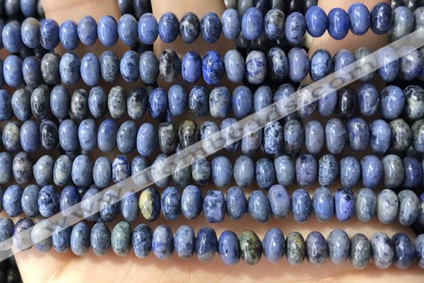 CRB5318 15.5 inches 4*6mm rondelle dumortierite beads wholesale