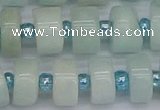 CRB533 15.5 inches 7*14mm tyre Chinese amazonite beads wholesale