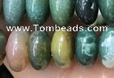 CRB5339 15.5 inches 5*8mm rondelle Indian agate beads wholesale