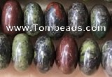 CRB5344 15.5 inches 5*8mm rondelle dragon blood jasper beads