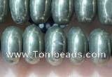 CRB5351 15.5 inches 5*8mm rondelle pyrite beads wholesale