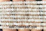 CRB5400 15 inches 2.5*4mm rondelle white crystal beads wholesale