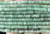 CRB5410 15 inches 2.5*4mm rondelle green strawberry quartz beads