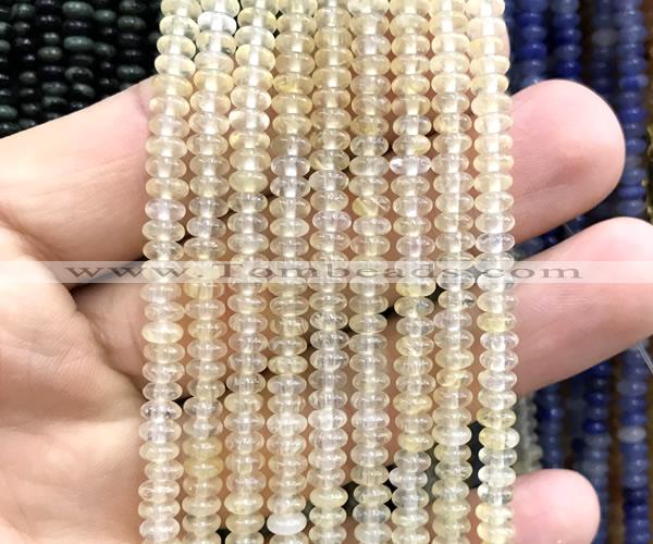 CRB5412 15 inches 2.5*4mm rondelle yellow watermelon beads