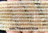 CRB5412 15 inches 2.5*4mm rondelle yellow watermelon beads