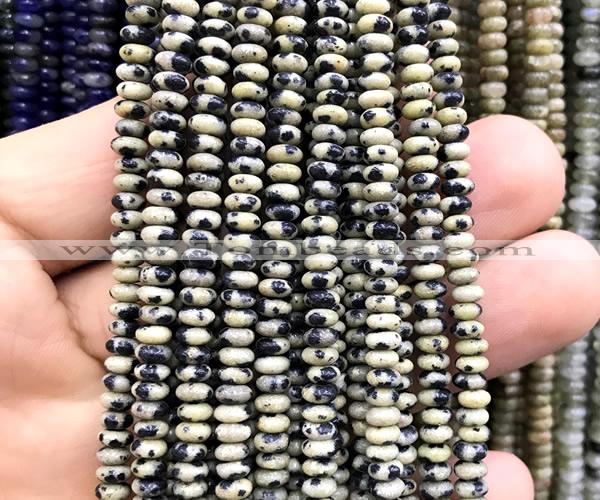 CRB5451 15 inches 2.5*4mm rondelle dalmatian jasper beads