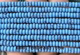 CRB5474 15 inches 2.5*4mm rondelle synthetic turquoise beads